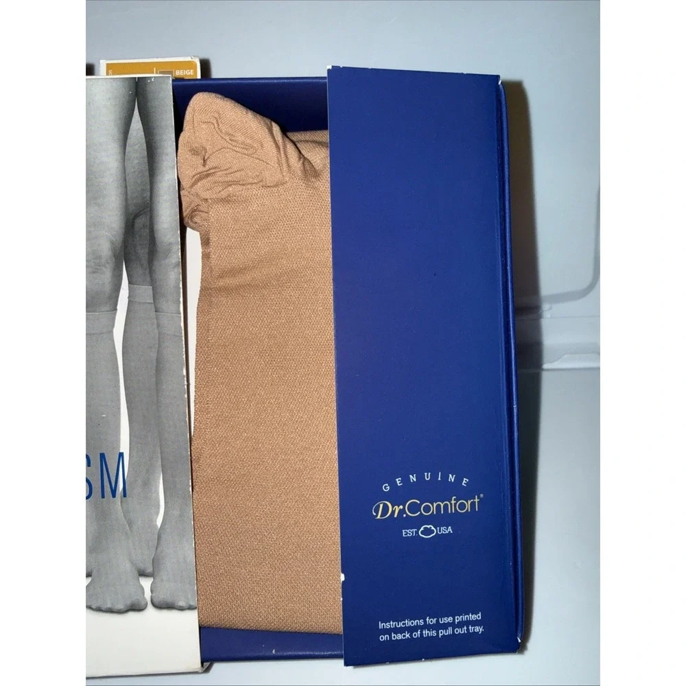 Dr. Comfort Anti-Embolism Compression Stockings, Below Knee, 18mmHg (Size: S) Be